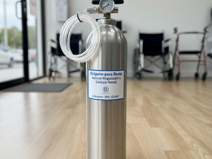 Renta de Tanque de Oxígeno Portátil de Calidad