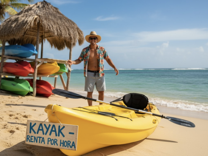 Renta de Kayak Doble y Sencillo - Alquiler de Kayaks en la Playa